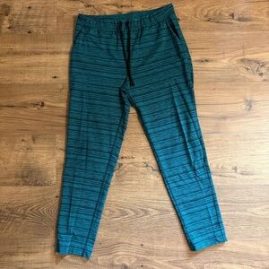 lululemon athletica Green Striped Joggers
